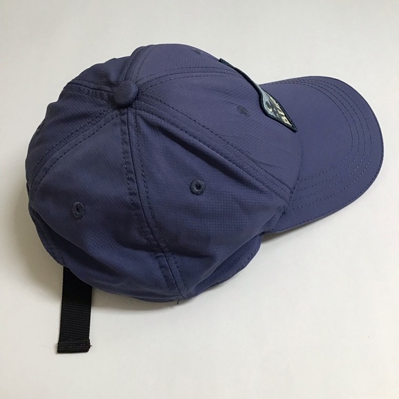 Burton Snowboards Vermont Hat Blue Green Mountain Adjust Strap 100% Poly Ski Cap - Picture 5 of 14